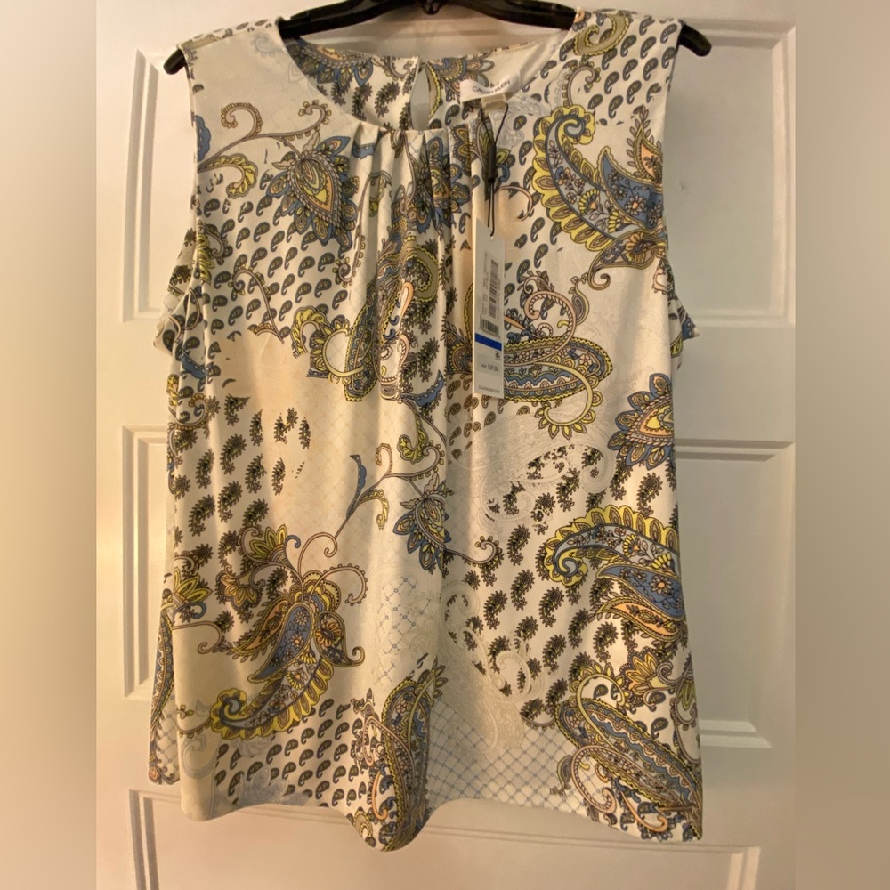 CALVIN KLEIN SLEEVELESS TOP NWT SZ XL